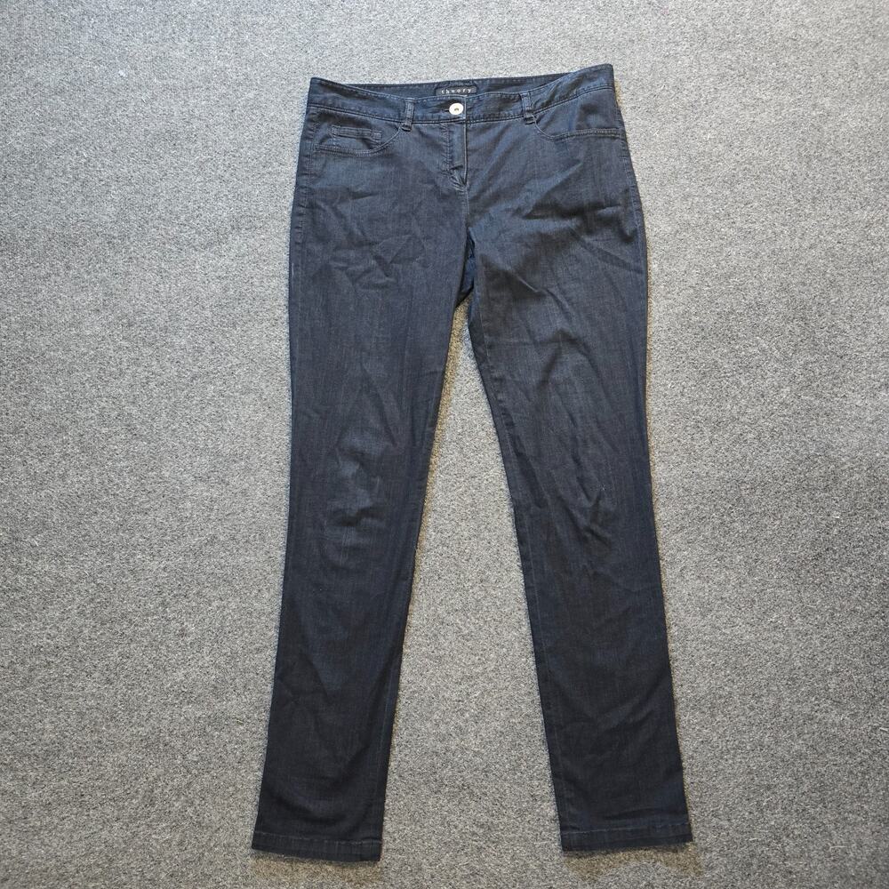 Theory Jeans Womens 12 Blue Dark Wash Skinny Business Casual Capsule Minimalist